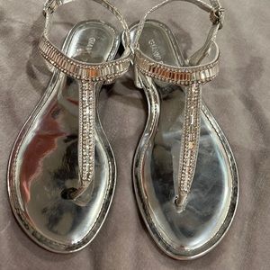 Gianni Bini silver crystal sandals
